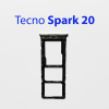 Cим-лоток (Sim-слот) Tecno Spark 20 золото