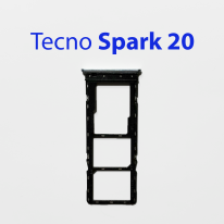 Cим-лоток (Sim-слот) Tecno Spark 20 голубой
