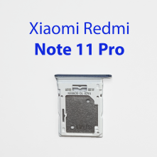 Cим-лоток (Sim-слот) Xiaomi Redmi Note 11 Pro синий