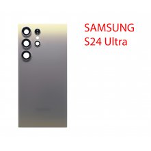 Задняя крышка (стекло) для Samsung Galaxy S24 Ultra SM-S928B серый