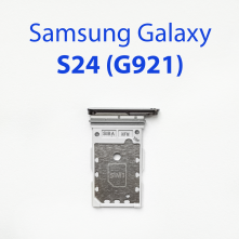 Cим-лоток (Sim-слот) Samsung Galaxy S24, S24 FE, S24 Ultra  черный