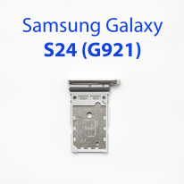 Cим-лоток (Sim-слот) Samsung Galaxy S24, S24 FE, S24 Ultra серый