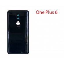 Задняя крышка (стекло) для OnePlus 6 в сборе (зеркальный черный)