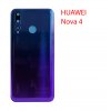 Задняя крышка (стекло) для Huawei Nova 4 VCE-L22 в сборе (синий)