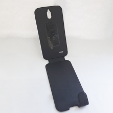 Чехол флип valenta Huawei G610-C00 чёрный (кожа Глянец)