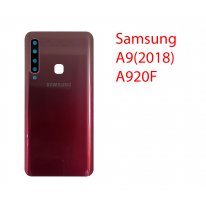 Задняя крышка (стекло) для Samsung Galaxy A9 (2018) A920 в сборе малиновый
