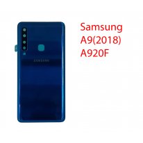 Задняя крышка (стекло) для Samsung Galaxy A9 (2018) A920 в сборе синий