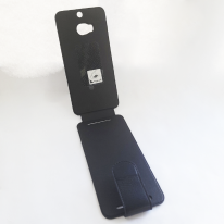 Чехол флип valenta HTC One (M8) чёрный с1060 (кожа)