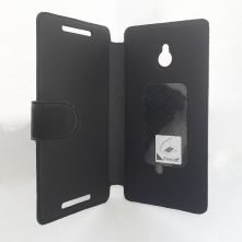 Чехол книжка valenta HTC One mini чёрный с1060 (кожа)