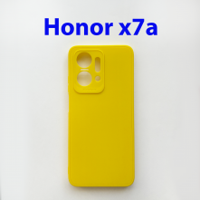Силиконовый чехол для HONOR X7a (RKY-LX1) темно-желтый