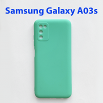Чехол бампер Samsung Galaxy A03s SM-A037F бирюзовый
