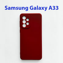 Чехол бампер для Samsung Galaxy A33 5G SM-A336B малиновый