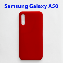 Чехол накладка Samsung Galaxy A50 SM-A505F красный