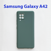 Чехол бампер для Samsung Galaxy A42 5G SM-A4260 сверло-серый