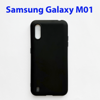 Чехол бампер для Samsung Galaxy A01 A015F, M01 M015F черный