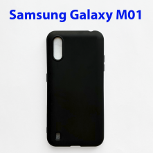 Чехол бампер для Samsung Galaxy A01 A015F, M01 M015F черный