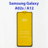 Защитное стекло Samsung Galaxy A12, M12, A02, A03s (черный) 5d