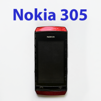 Задняя крышка в сборе для Nokia Asha 305 красный