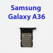 Cим-лоток (Sim-слот) для Samsung Galaxy A36 SM-A366B черный