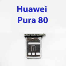 Cим-лоток (Sim-слот) для Huawei Pura 80 HED-LX9 белый