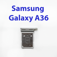 Cим-лоток (Sim-слот) для Samsung Galaxy A36 SM-A356E белый