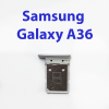 Cим-лоток (Sim-слот) для Samsung Galaxy A36 SM-A356E фиолетовый