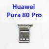 Cим-лоток (Sim-слот) для Huawei Pura 80 Pro LMR-LX9 белый