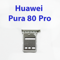 Cим-лоток (Sim-слот) для Huawei Pura 80 Pro LMR-LX9 белый