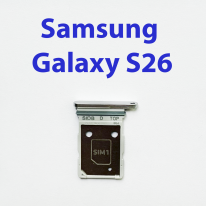 Cим-лоток (Sim-слот) для Samsung Galaxy S26 SM-S942B белый