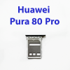Cим-лоток (Sim-слот) для Huawei Pura 80 Pro LMR-LX9 черный