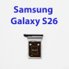Cим-лоток (Sim-слот) для Samsung Galaxy S26 SM-S942B черный