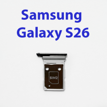 Cим-лоток (Sim-слот) для Samsung Galaxy S26 SM-S942B черный