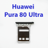 Cим-лоток (Sim-слот) для Huawei Pura 80 Ultra LMU-LX9 черный