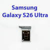 Cим-лоток (Sim-слот) для Samsung Galaxy S26 Ultra SM-S948B белый