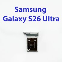 Cим-лоток (Sim-слот) для Samsung Galaxy S26 Ultra SM-S948B белый