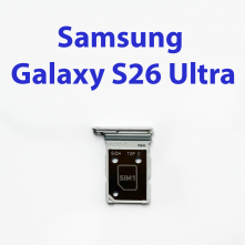 Cим-лоток (Sim-слот) для Samsung Galaxy S26 Ultra SM-S948B белый