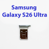 Cим-лоток (Sim-слот) для Samsung Galaxy S26 Ultra SM-S948B голубой