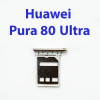 Cим-лоток (Sim-слот) для Huawei Pura 80 Ultra LMU-LX9 золото