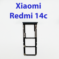 Cим-лоток (Sim-слот) для Xiaomi Redmi 14C синий