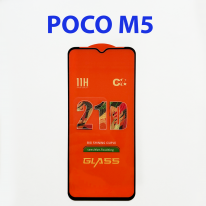 Защитное стекло для Xiaomi Poco M5 (черный) 5d