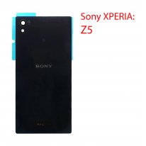 Задняя крышка (стекло) для Sony Xperia Z5 чёрный