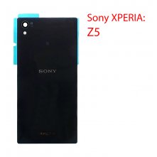 Задняя крышка (стекло) для Sony Xperia Z5 чёрный
