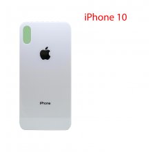 Задняя крышка (стекло) для Apple iPhone X серебристая