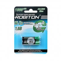 Аккумулятор Robiton 900 mAh ААА NiMh тип AAA R03 LR03 (2 шт. в одной упаковке)