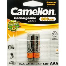 Аккумулятор Camelion 900 mAh ААА NiMh тип AAA R03 LR03 (2 шт. в одной упаковке)