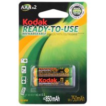 Аккумулятор Kodak 850 mAh ААА NiMh тип AAA R03 LR03 (2шт. в одной упаковке)