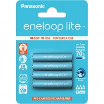 Аккумулятор Panasonic Eneloop Lite AAA 550mAh тип AAA R03 LR03 (4 шт. в одной упаковке BK-4LCCE.4BE)