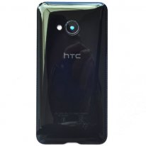 Задняя крышка (стекло) с объективом для HTC U Play (чёрная)
