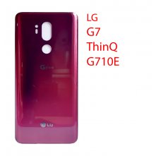 Задняя крышка (стекло) для LG G7+ ThinQ (красный)