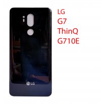 Задняя крышка (стекло) для LG G7+ ThinQ (угольно-черный)